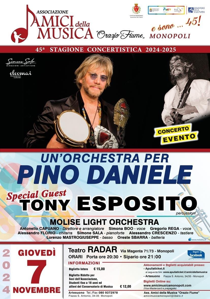 Un’orchestra per Pino Daniele